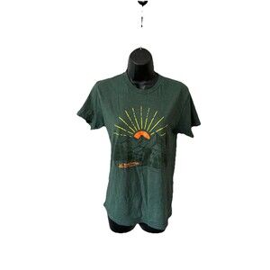 Best Friends Animal Society T-Shirt Size XS Green Graphic Tee Dog Cat Mountains